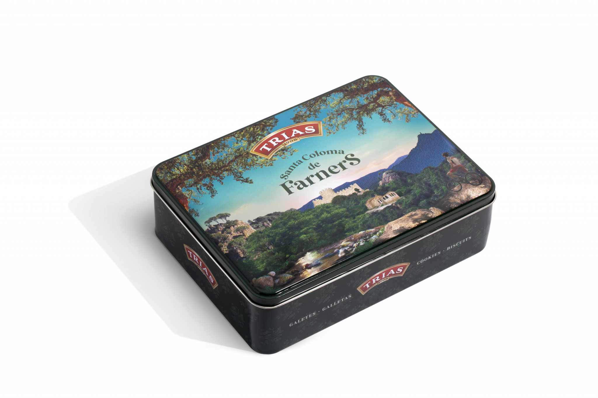 Lata Santa Coloma de Farners 300g Biscuits Trias Lata Santa Coloma de Farners 300g Biscuits Trias